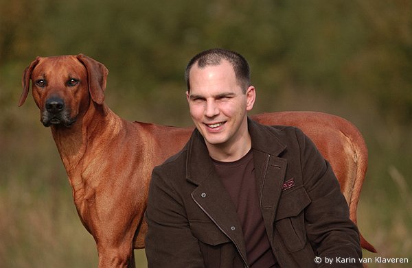 Red mit seinem Besitzer Klaus Kantelberg